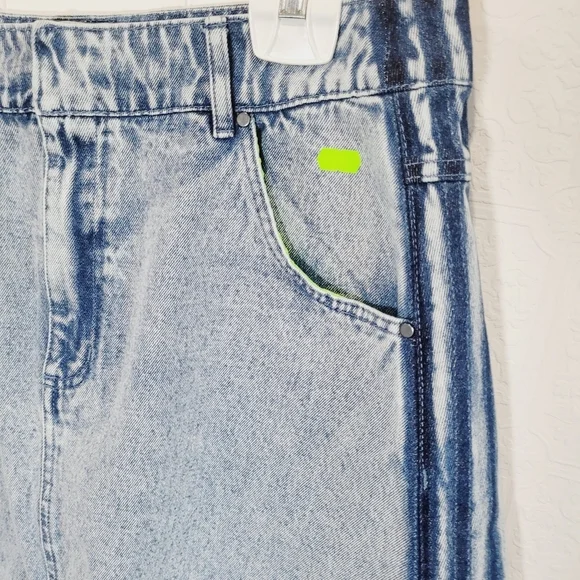 Adidas X KSENIASCHNAIDER Denim Fray Mini Skirt - Picture 2 of 8